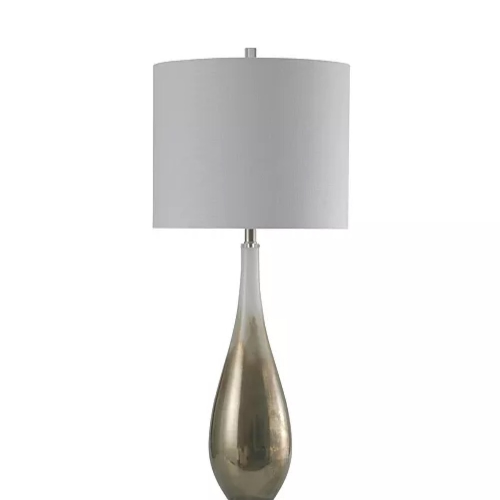 Elegant Gold and White Table Lamp